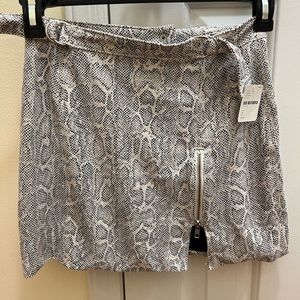 Free people snake skin print skirt
